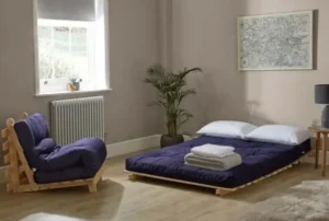 Sofás cama futón funda azul marino